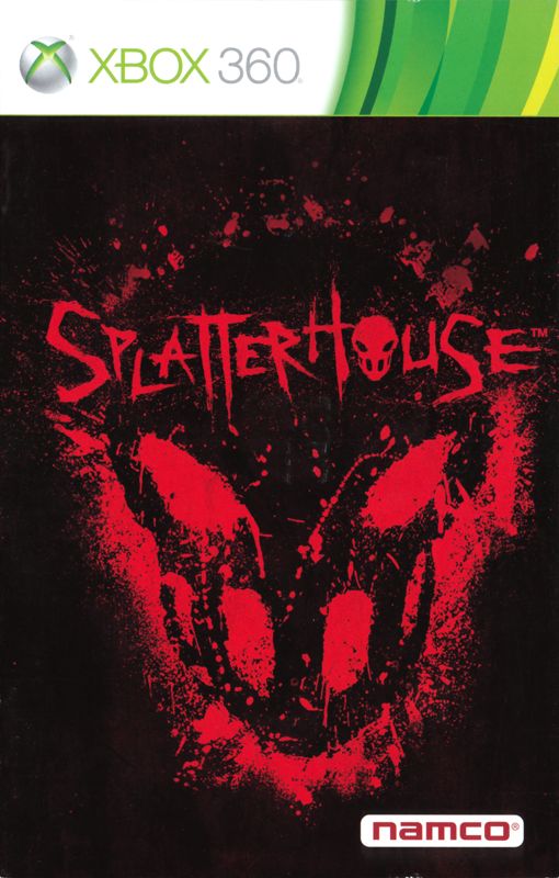 Manual for Splatterhouse (Xbox 360) (General European release): Front