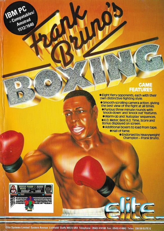 Front Cover for Frank Bruno's Boxing (DOS)
