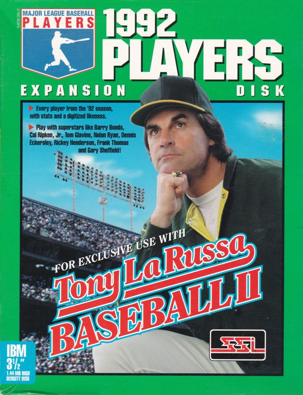 Front Cover for Tony La Russa Baseball II: 1992 Players Expansion Disk (DOS) (3.5" Disk version)