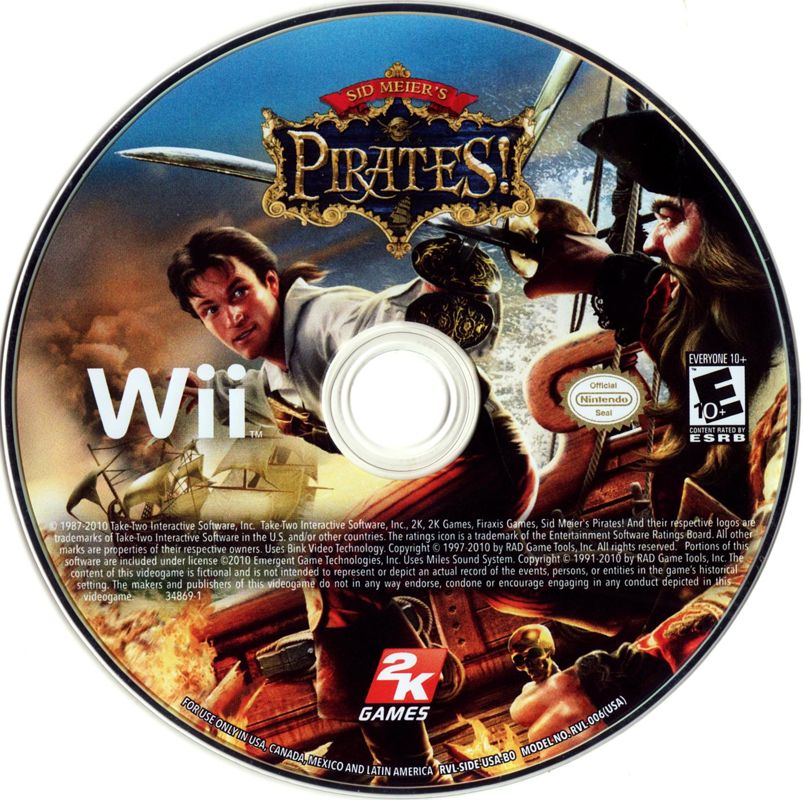 Media for Sid Meier's Pirates! Live the Life (Wii)