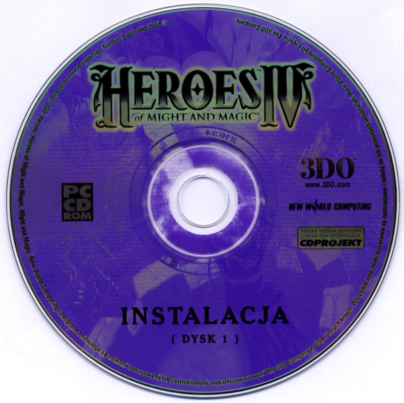 Media for Heroes of Might and Magic IV (Windows) (Includes Heroes of Might & Magic and Heroes of Might & Magic II Gold as a free bonus): Disc 1 - Install