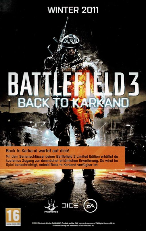 Advertisement for Battlefield 3: Limited Edition (Windows)