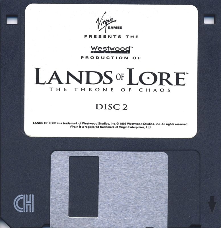 Media for Lands of Lore: The Throne of Chaos (DOS) (3.5" Floppy Disk release): Disk 2