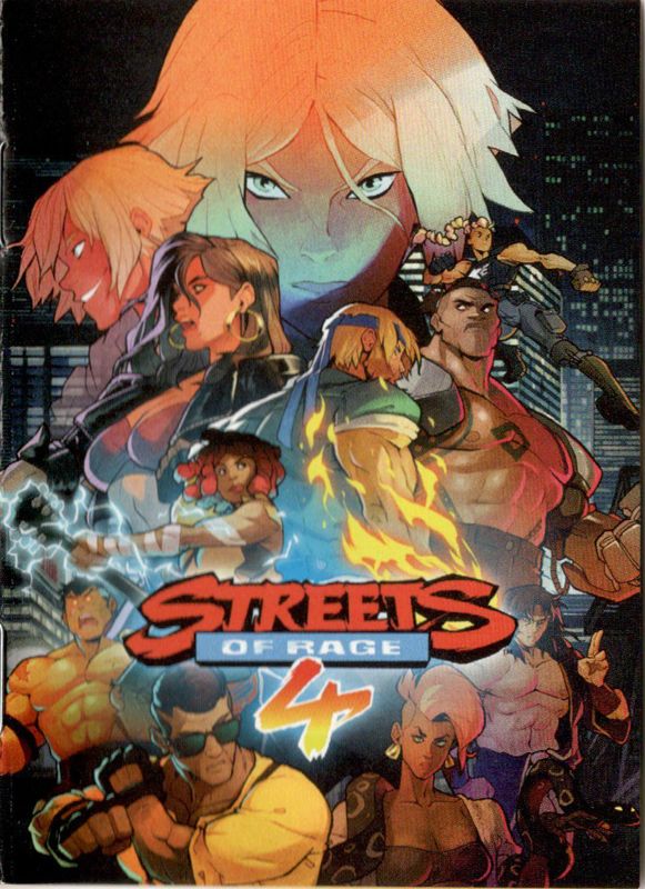 Extras for Streets of Rage 4 (Nintendo Switch): Art Booklet - Front