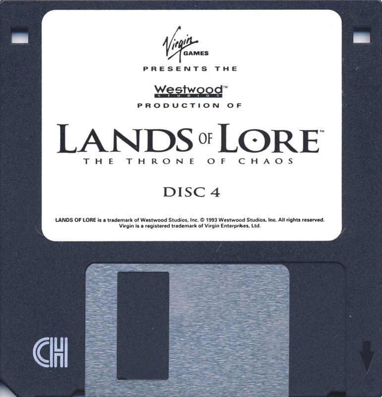 Media for Lands of Lore: The Throne of Chaos (DOS) (3.5" Floppy Disk release): Disk 4