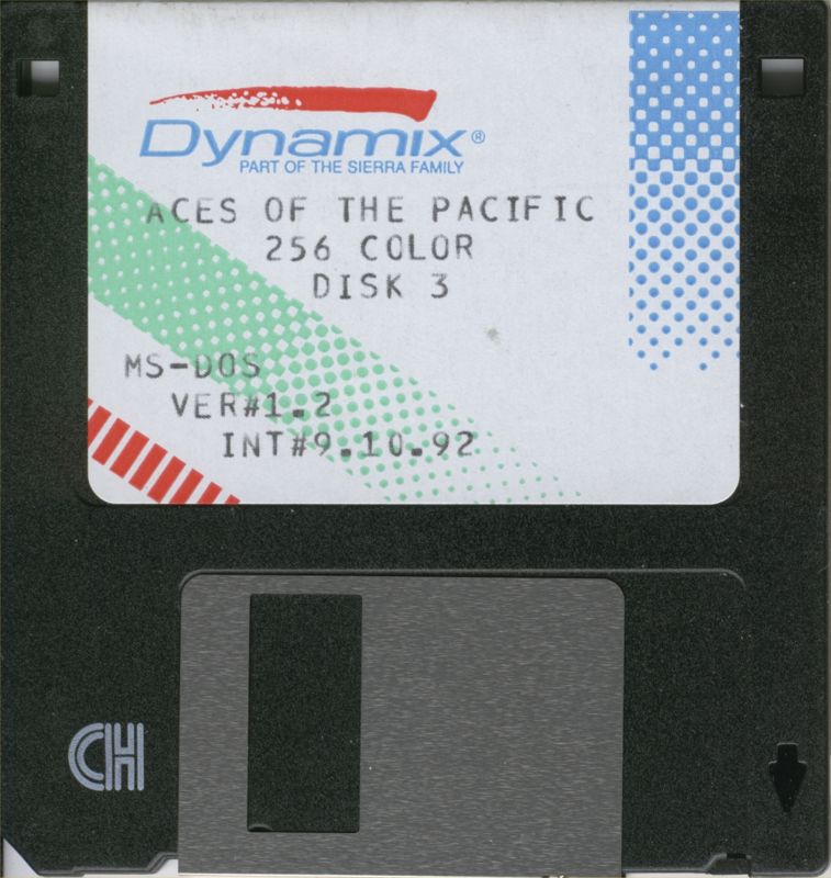 Media for Aces of the Pacific (DOS): Disk 3