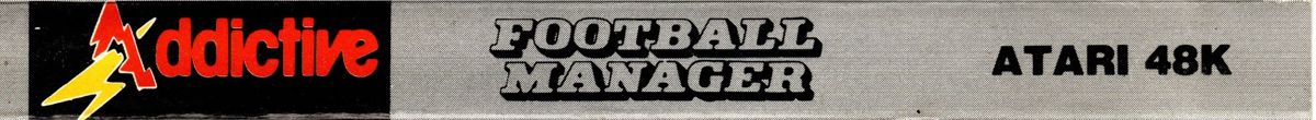 Spine/Sides for Football Manager (Atari 8-bit)
