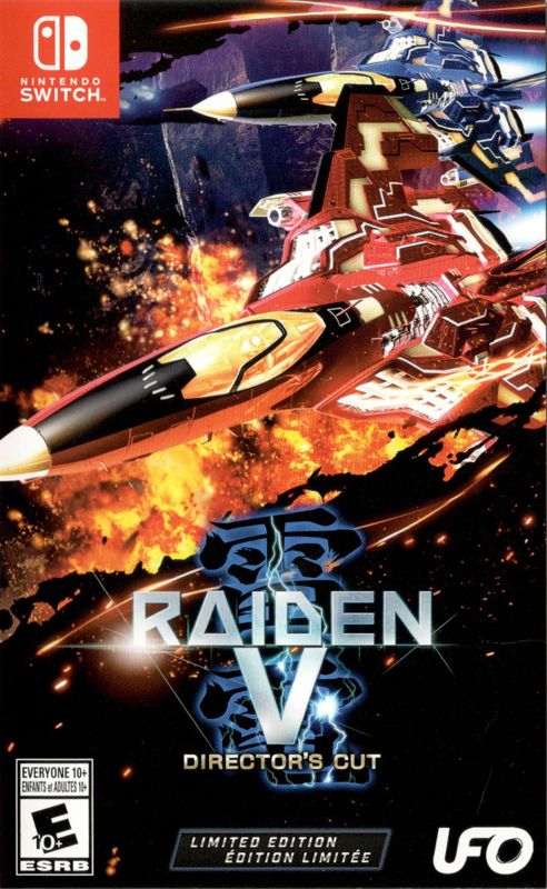 Front Cover for Raiden V: Director's Cut (Nintendo Switch)