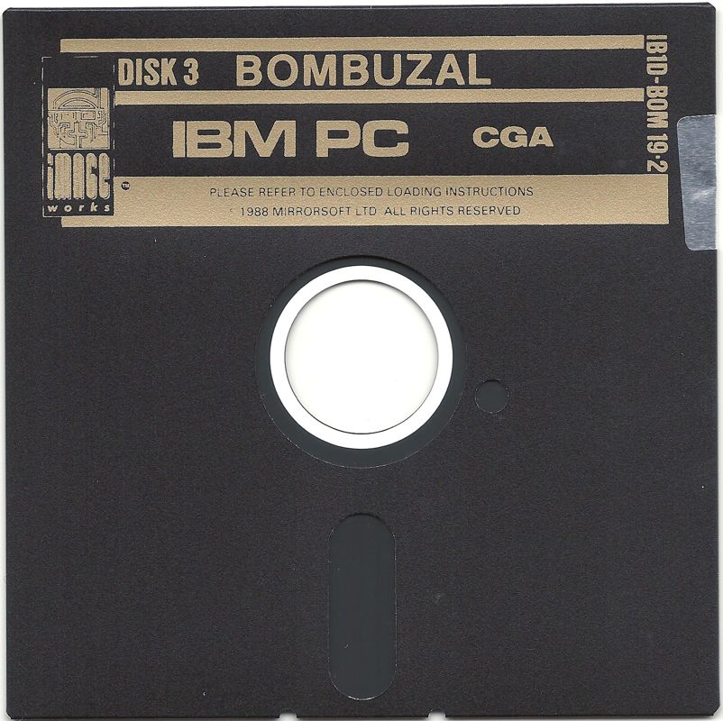 Media for Bombuzal (DOS): Disk 3 (CGA)