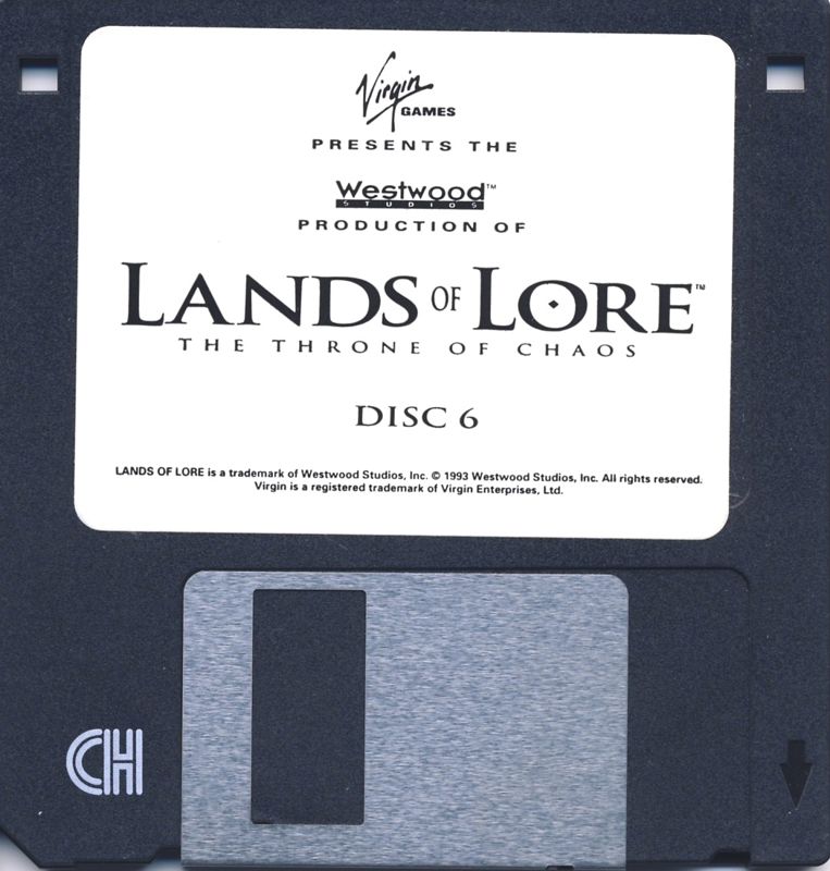 Media for Lands of Lore: The Throne of Chaos (DOS) (3.5" Floppy Disk release): Disk 6