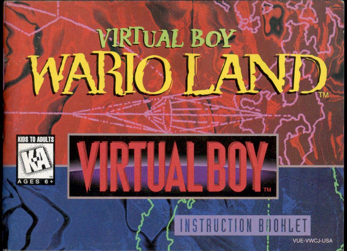 Manual for Virtual Boy Wario Land (Virtual Boy): Front