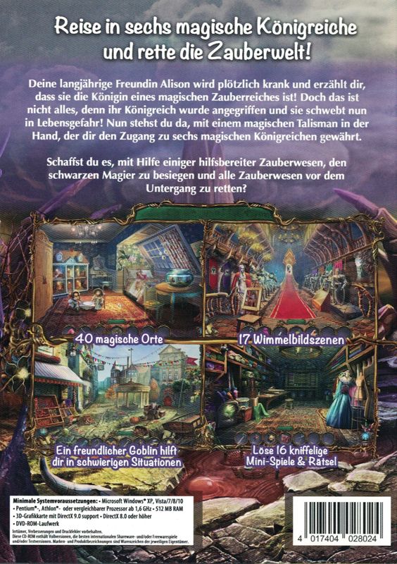 Back Cover for Amulet of Dreams (Windows)