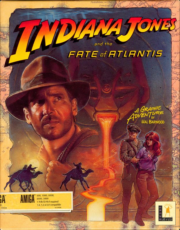 Front Cover for Indiana Jones and the Fate of Atlantis (Amiga)