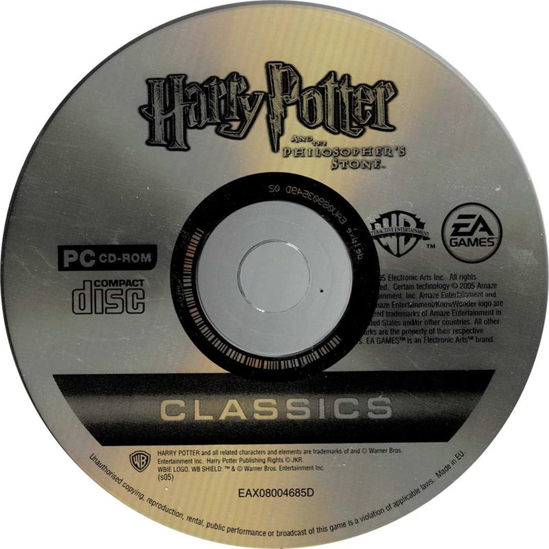 Media for Harry Potter and the Sorcerer's Stone (Windows) (EA Games Classics release)