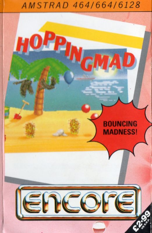 Front Cover for Hoppin' Mad (Amstrad CPC) (Encore budget re-release)