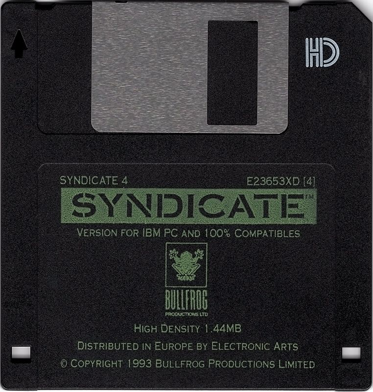 Media for Syndicate (DOS): Disk 4