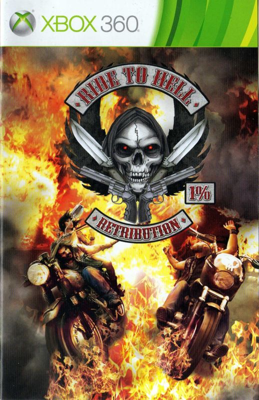 Manual for Ride to Hell: Retribution (Xbox 360): Front