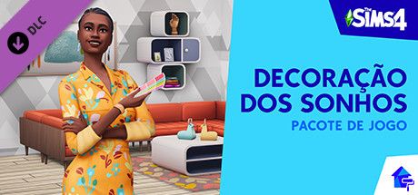Front Cover for The Sims 4: Dream Home Decorator Game Pack (Windows) (Steam release): Brazilian Portuguese version