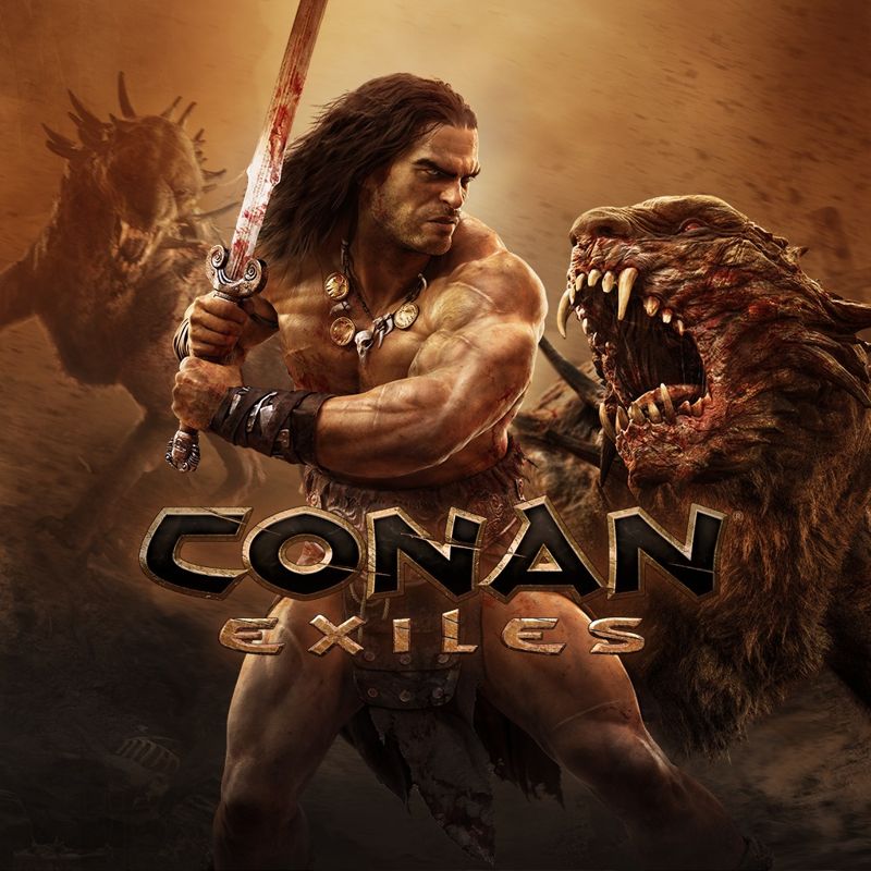 Front Cover for Conan: Exiles (PlayStation 4) (download release (Europe/Oceania version)): 2018 version