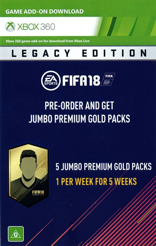 Extras for FIFA 18: Legacy Edition (Xbox 360): DLC flyer