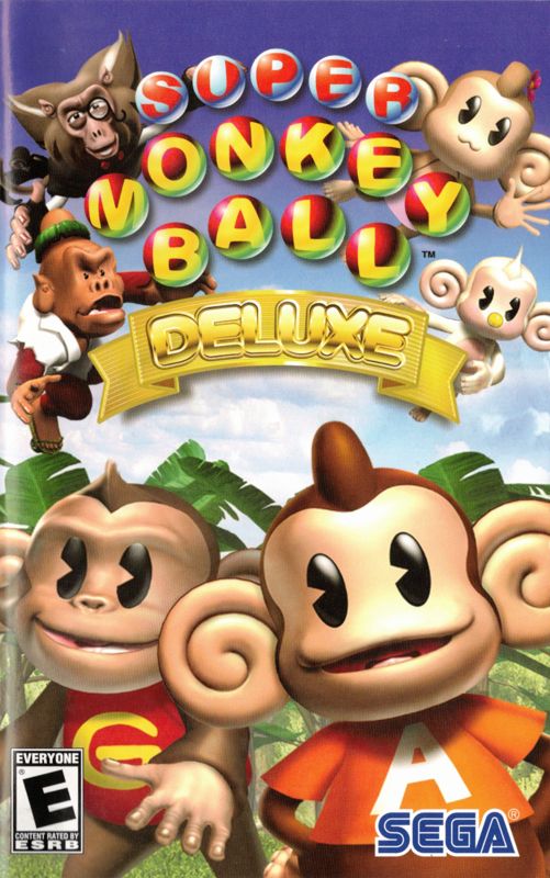 Manual for Super Monkey Ball Deluxe (PlayStation 2): Front