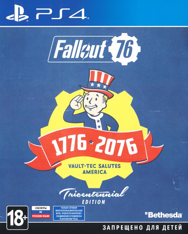Front Cover for Fallout 76 (Tricentennial Edition) (PlayStation 4)