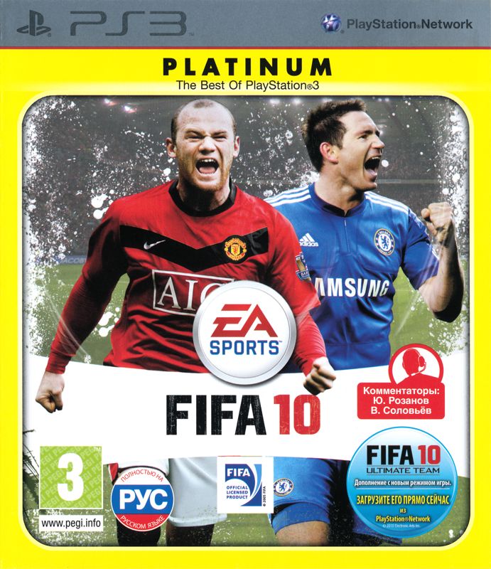 Front Cover for FIFA Soccer 10 (PlayStation 3) (Platinum release): w/o Sticker