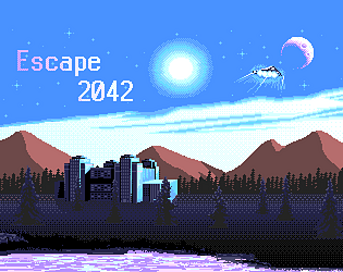 Front Cover for Escape 2042: The Truth Defenders (Atari ST and Dreamcast and Game Boy and Genesis and Jaguar and Windows) (itch.io release)