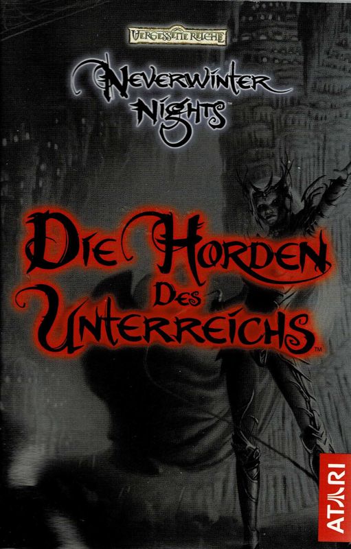 Manual for Neverwinter Nights: Hordes of the Underdark (Linux and Windows): Front