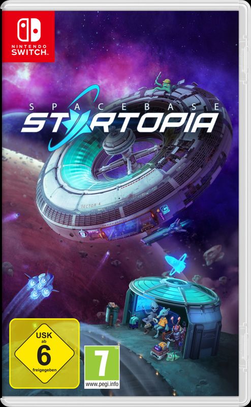 Front Cover for Spacebase Startopia (Nintendo Switch) (download release)