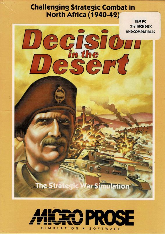 Front Cover for Decision in the Desert (PC Booter)