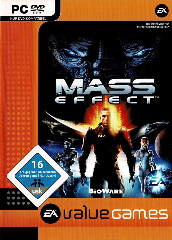 Front Cover for Mass Effect (Windows) (EA Value Games release (earlier USK logo))