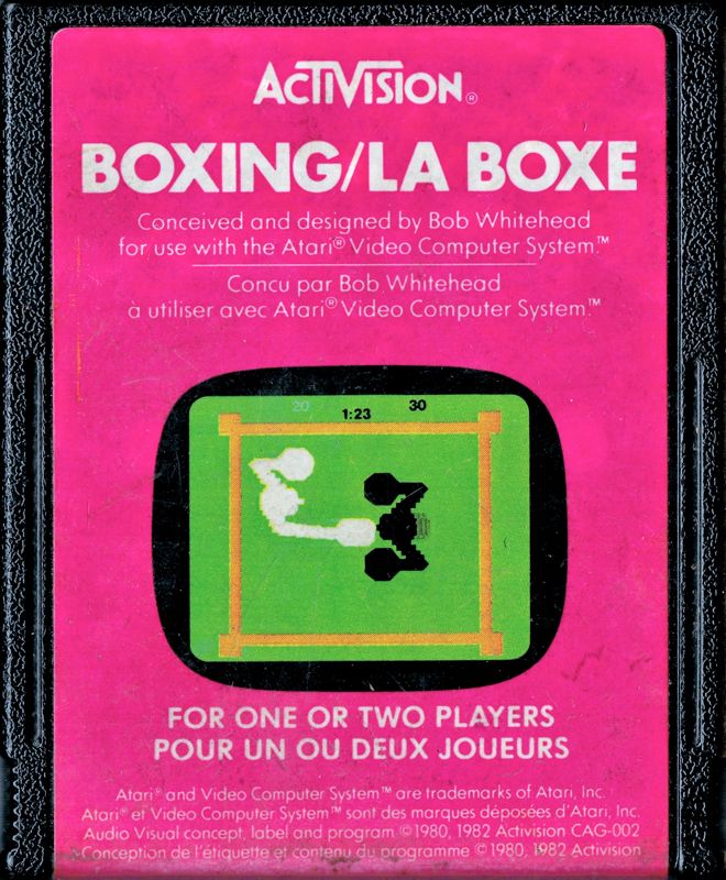 Media for Boxing (Atari 2600) (Canadian bilingual label)