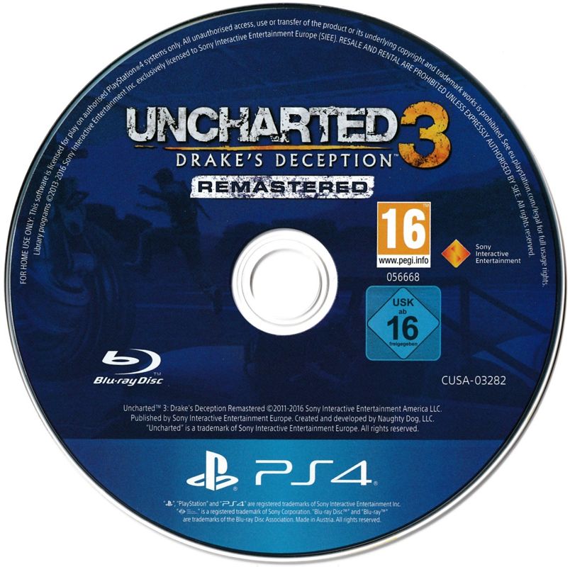 Media for Uncharted 3: Drake's Deception (PlayStation 4)