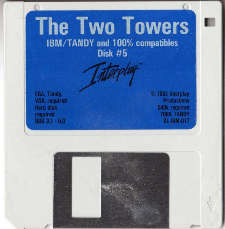 Media for J.R.R. Tolkien's The Lord of the Rings, Vol. II: The Two Towers (DOS): 3.5" Disk 5