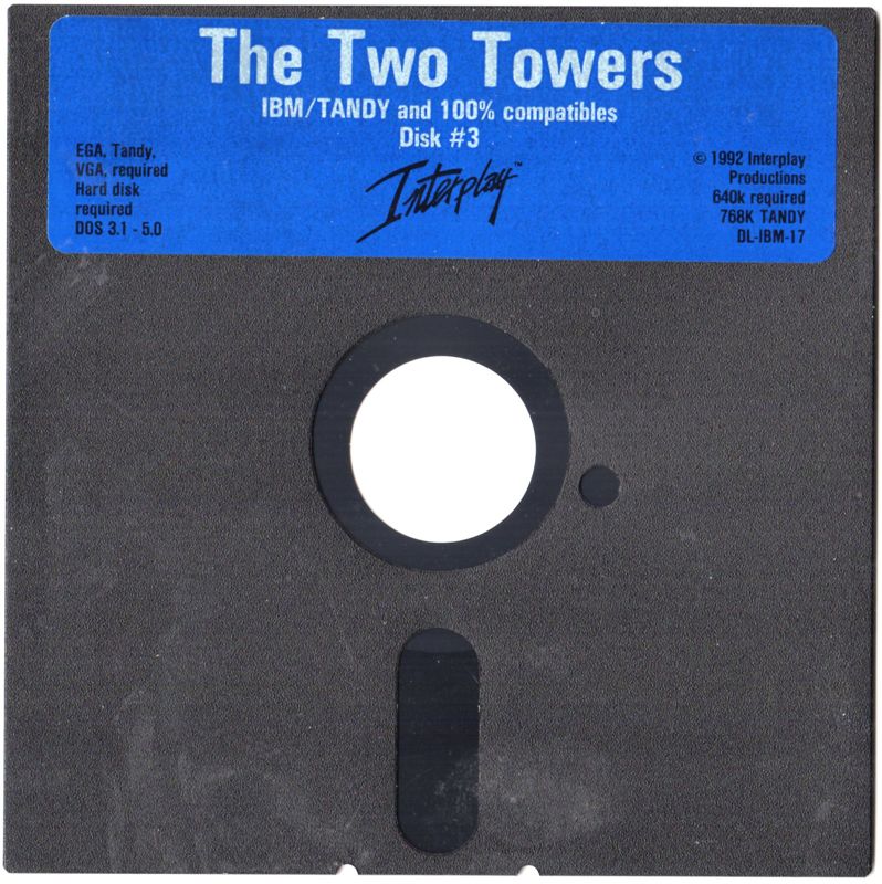 Media for J.R.R. Tolkien's The Lord of the Rings, Vol. II: The Two Towers (DOS): 5.25" Disk 3