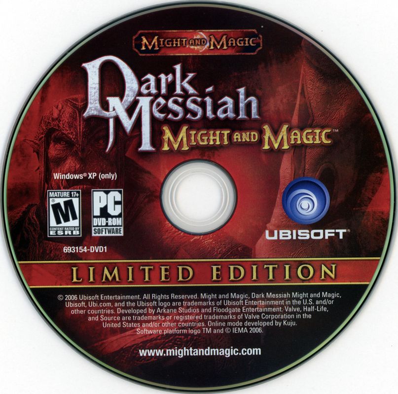 Media for Dark Messiah: Might and Magic (Limited Edition) (Windows): Game DVD