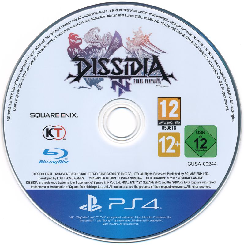 Media for Dissidia: Final Fantasy NT (PlayStation 4)