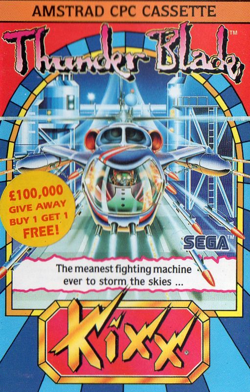 Front Cover for ThunderBlade (Amstrad CPC) (Kixx budget release)