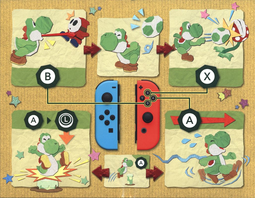 Inside Cover for Yoshi's Crafted World (Nintendo Switch)