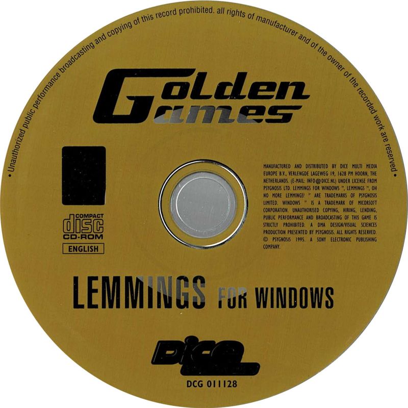 Media for Lemmings & Oh No! More Lemmings (Windows) (Golden Games release)