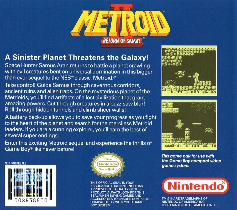 Other for Metroid: Samus Returns (Special Edition) (Nintendo 3DS): Keep Case - Inside Back