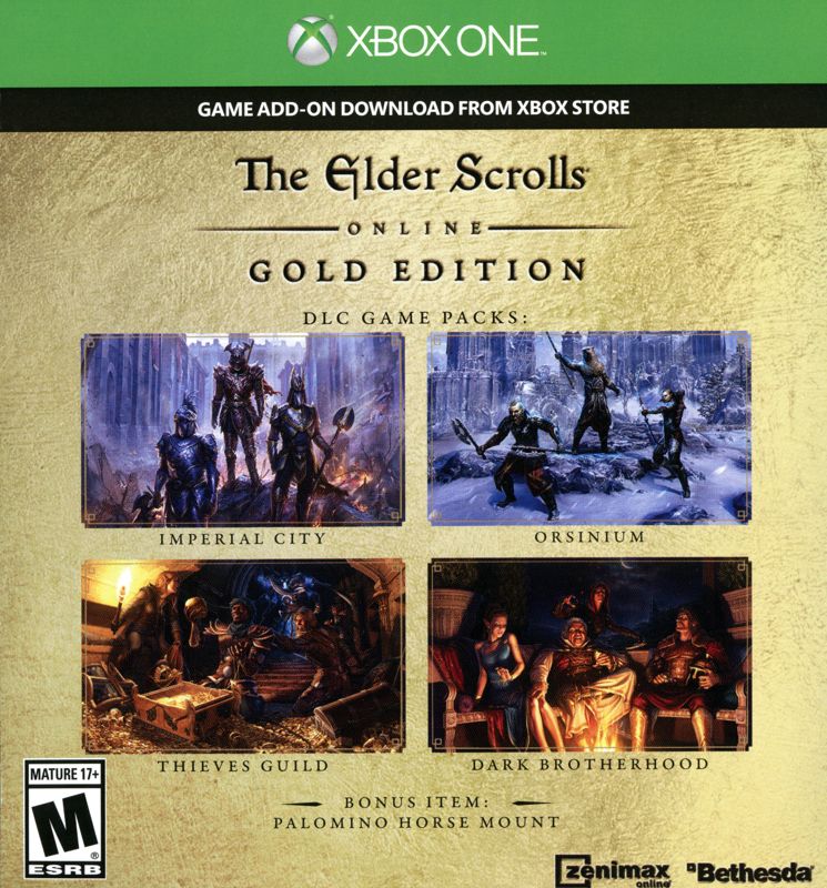 Extras for The Elder Scrolls Online: Gold Edition (Xbox One): DLC download card - Front
