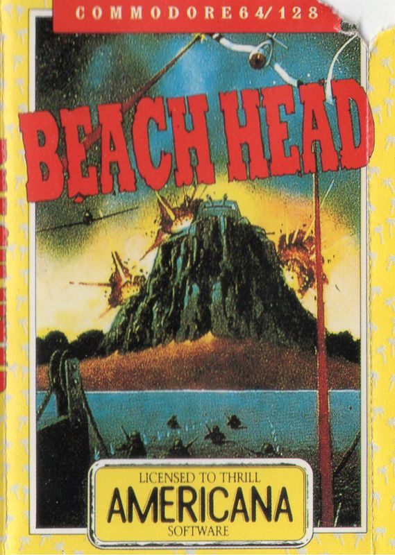 Front Cover for Beach-Head (Commodore 64) (Americana budget release )