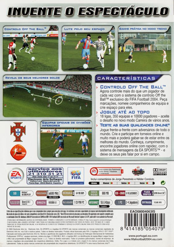 Jogo FIFA 2004 - PC