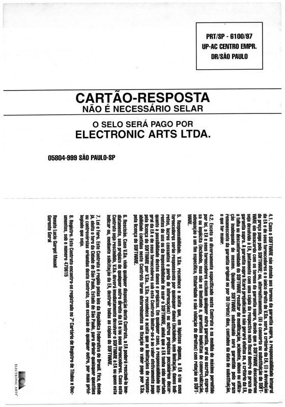 Reference Card for Need for Speed III: Hot Pursuit (Windows)