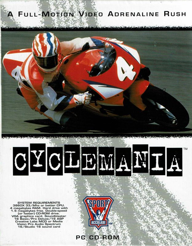 Front Cover for Cyclemania (DOS)