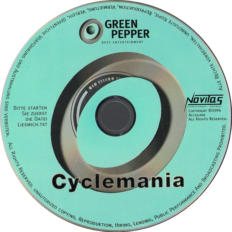 Media for Cyclemania (DOS) (Green Pepper release (#5))