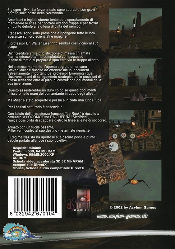 Back Cover for War Train: Normandie 1944 (Windows)