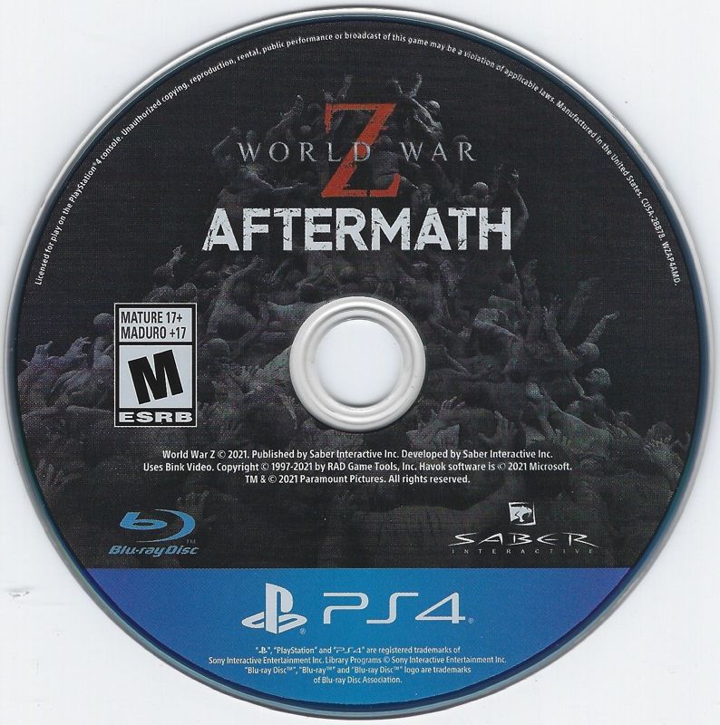 Media for World War Z: Aftermath (PlayStation 4)